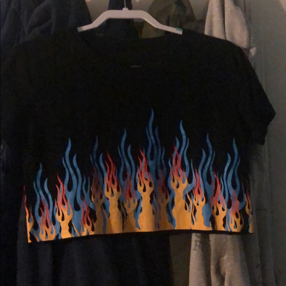 Flame crop top